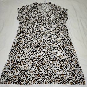 GAP leopard print shirt dress NWT - Med